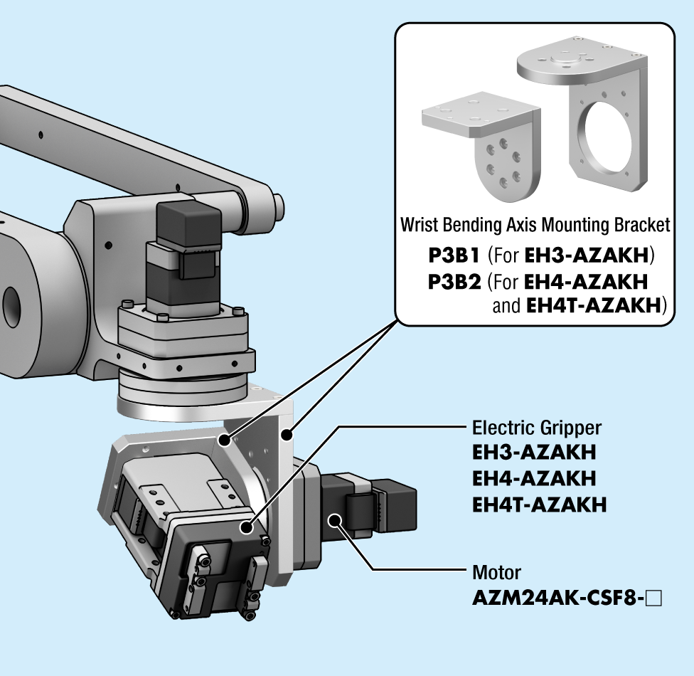 Wrist Bending Axis Mounting Bracket for 4-Axis Articulated