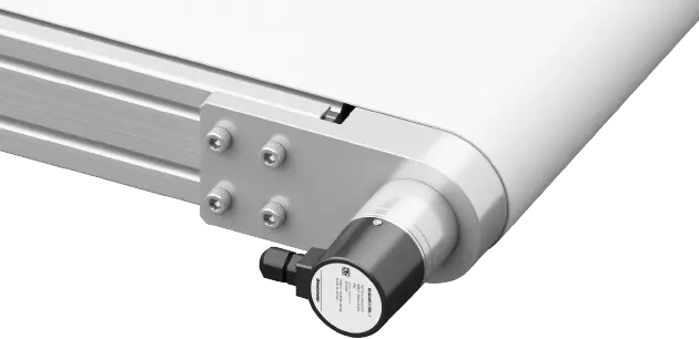 An Image of the Encoder Is Installed Directly on the Drive Unit of the Belt Conveyor.