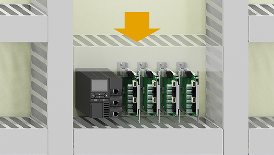 2-Axis Driver Installed in Control Cabinet