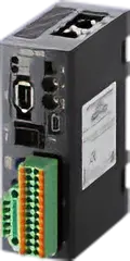 Vertical driver module. Features various interfaces and terminal blocks.