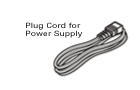 Plug cord for power supply